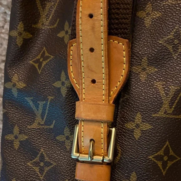 Authentic Vintage Louis Vuitton Dark Brown Monogram Backpack with Dustbag - Picture 7 of 16